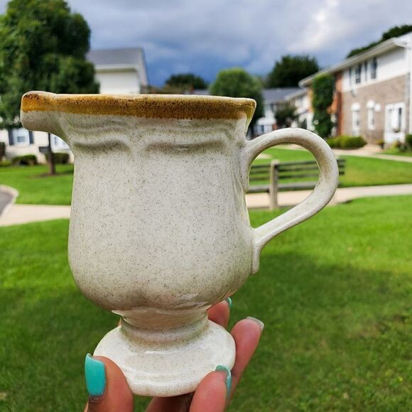 New Vtg Mikasa Japan Stoneware Garden Club Creamer Cup - Picture 2 of 10